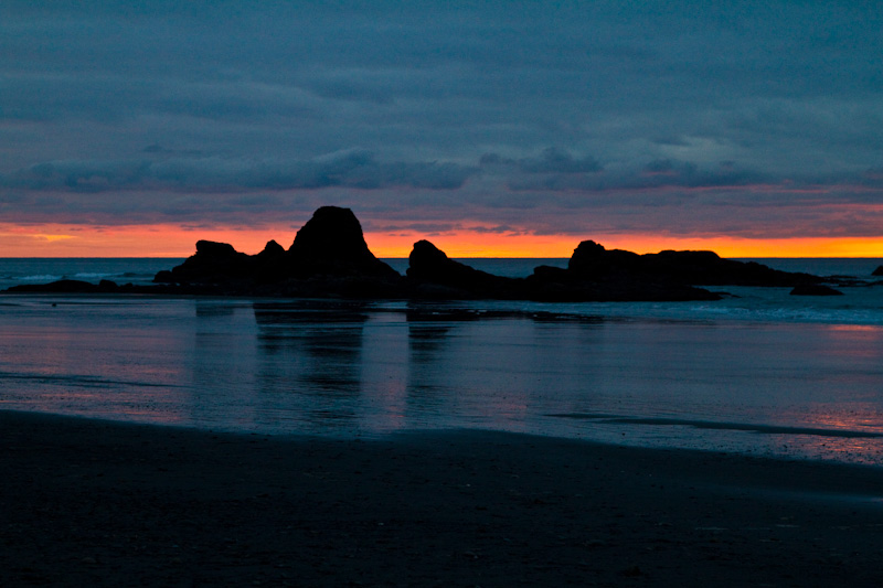 Ruby Beach At Sunset